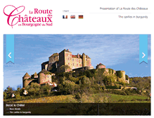 Tablet Screenshot of castlesinsouthernburgundy.com